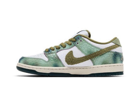 Nike SB Dunk Low Pro x Alexis Sablone White and Pacific Moss