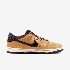 Nike SB Dunk Low Pro Celestial Gold and Dark Team Red