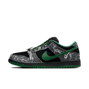 Nike SB Dunk Low Pro x There Skateboards Anthracite and Gorge Green