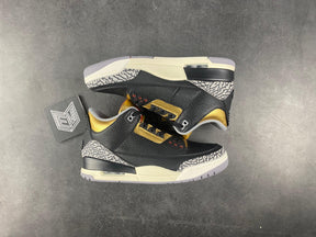 Nike Air Jordan 3 Retro Black Cement Gold