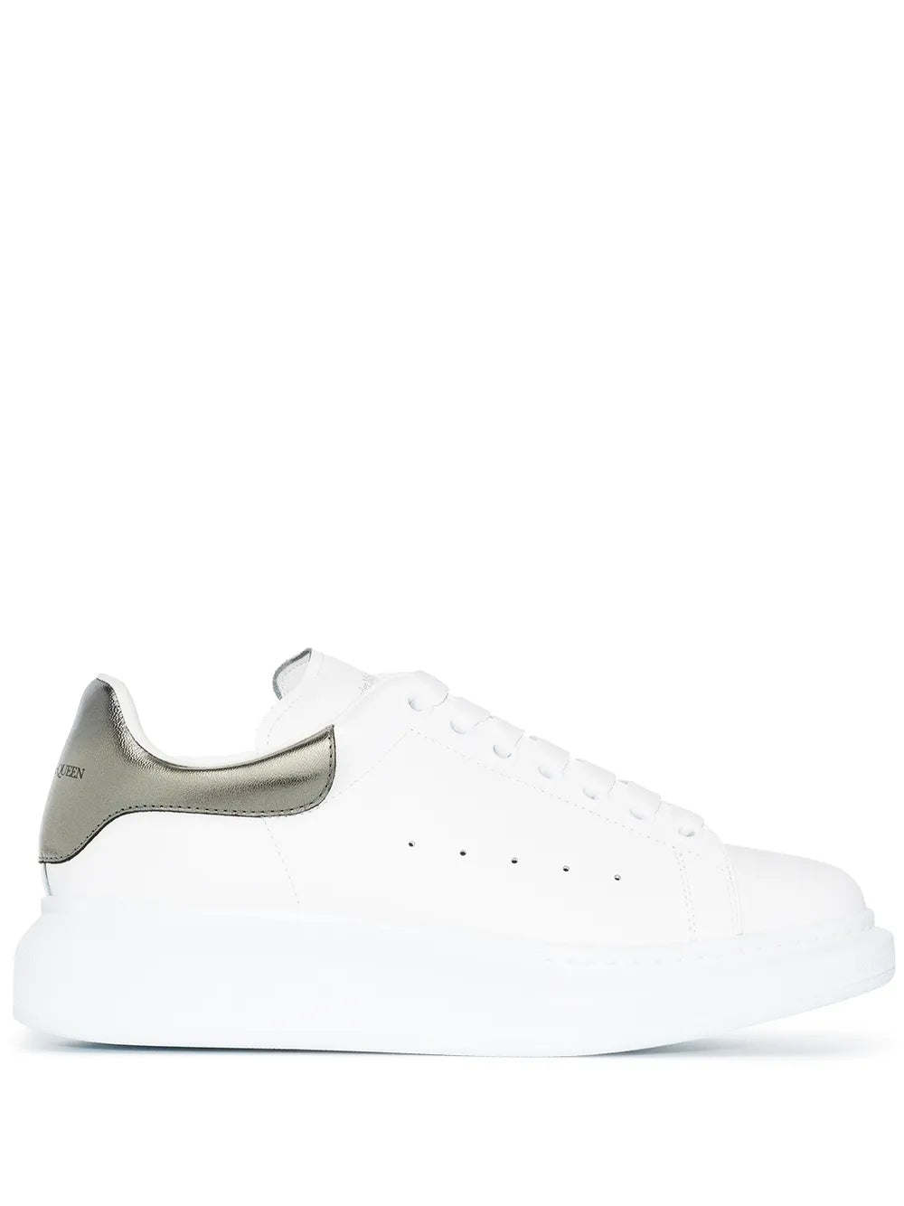 Alexander McQueen Oversized metallic leather sneaker