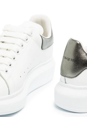 Alexander McQueen Oversized metallic leather sneaker