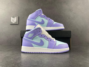 Nike Air Jordan 1 Mid Purple Aqua