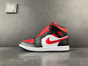 Nike Air Jordan 1 Mid White Black Red (2022)