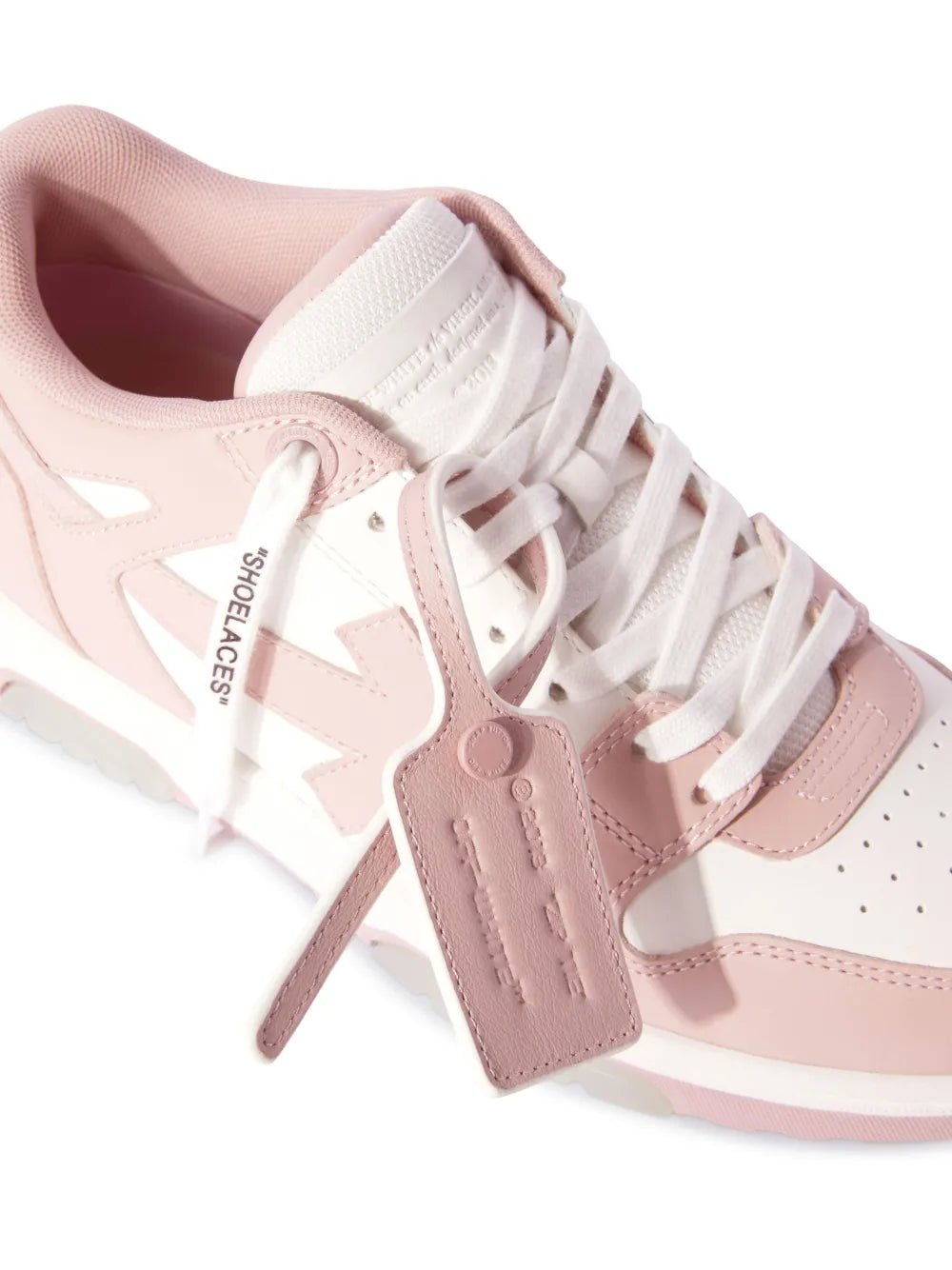 Off-White Out of Office Pink and White