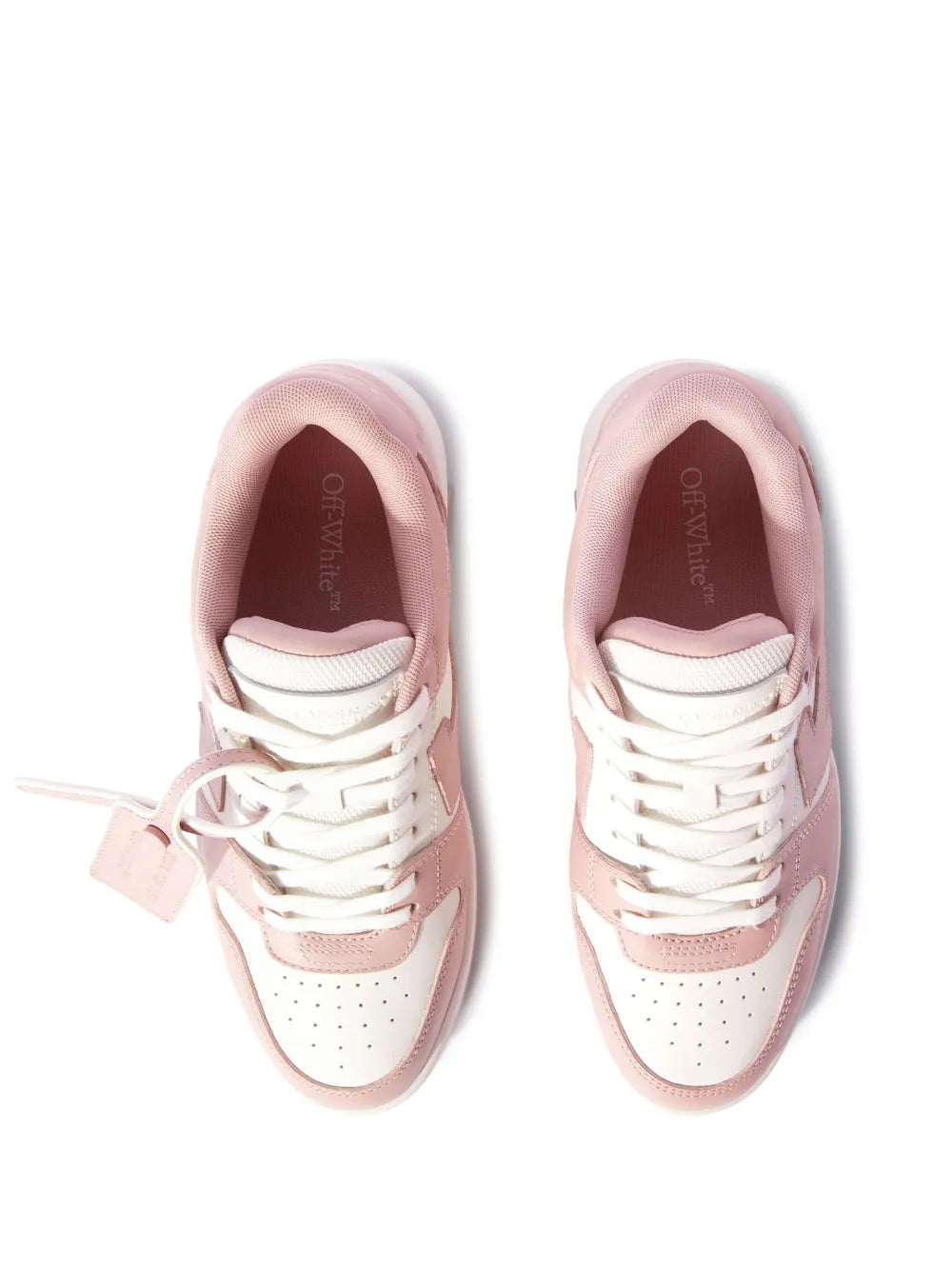 Off-White Out of Office Pink and White