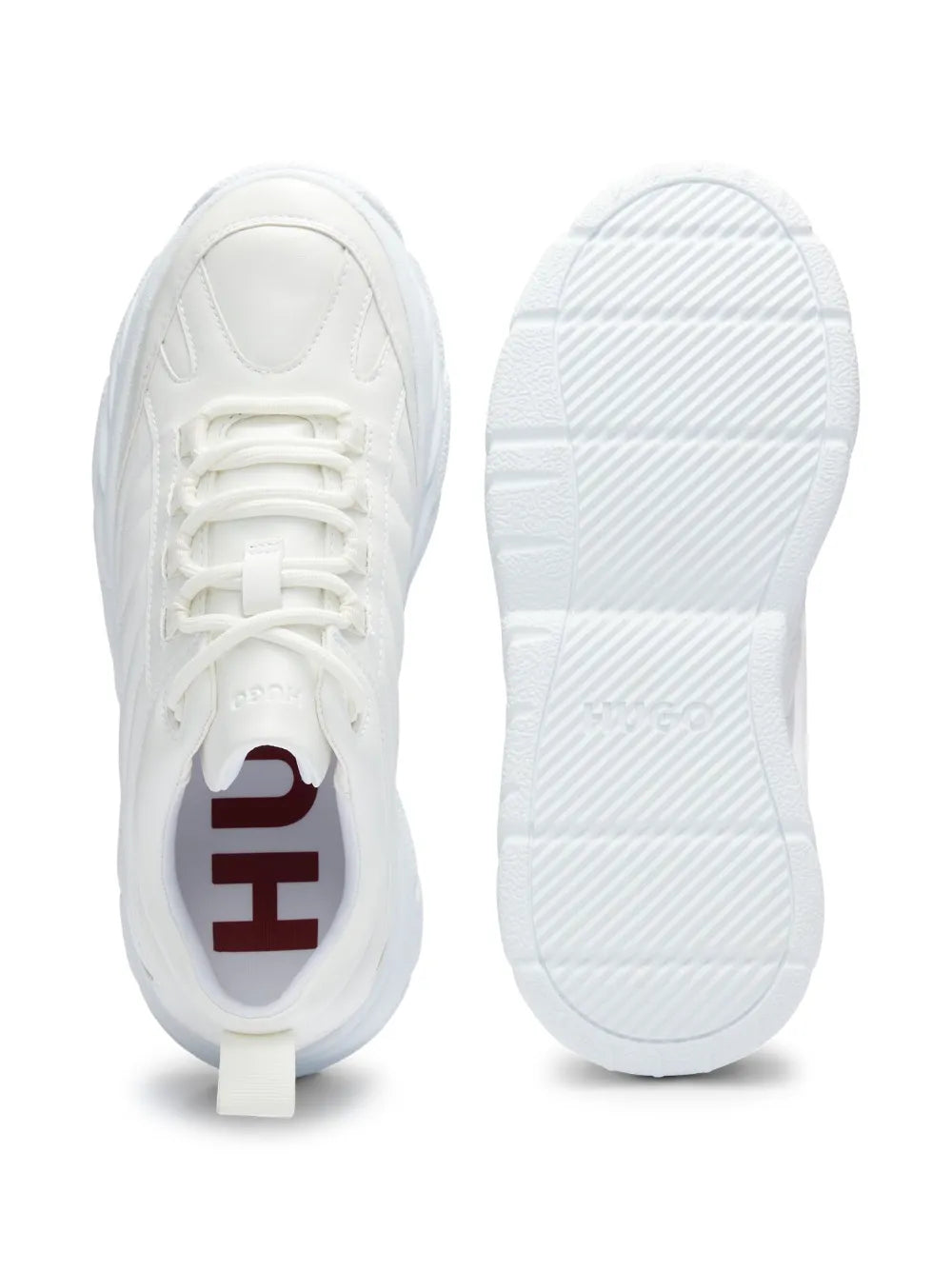 Hugo Boss quilted faux-leather sneaker