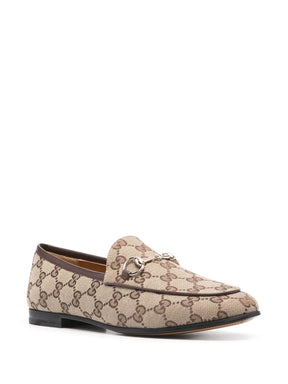 Gucci Jordaan GG-canvas loafers