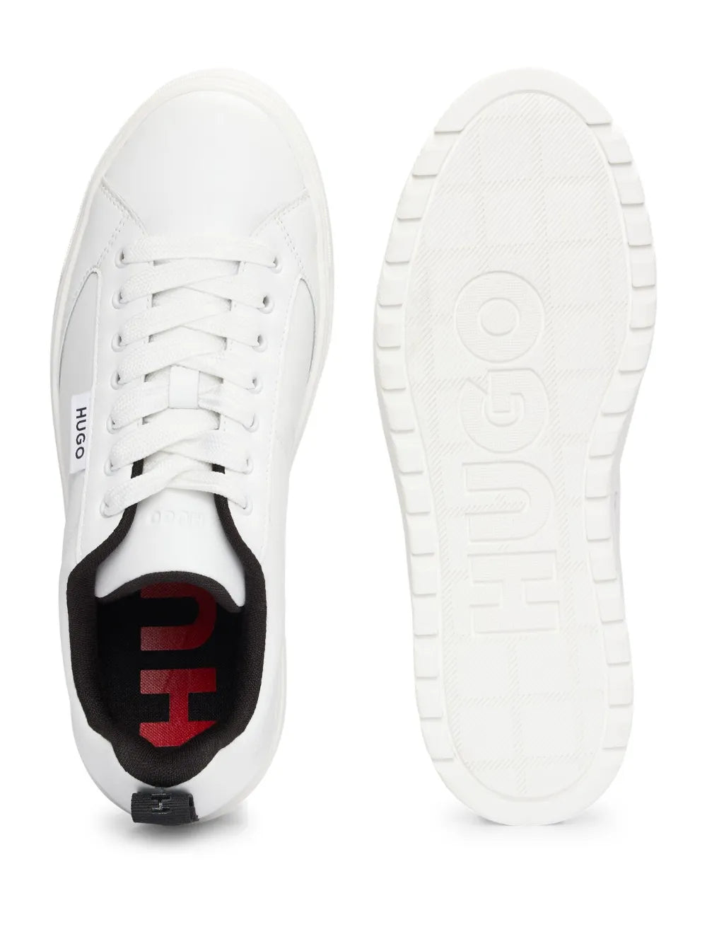 Hugo Boss logo-patch platform sneaker