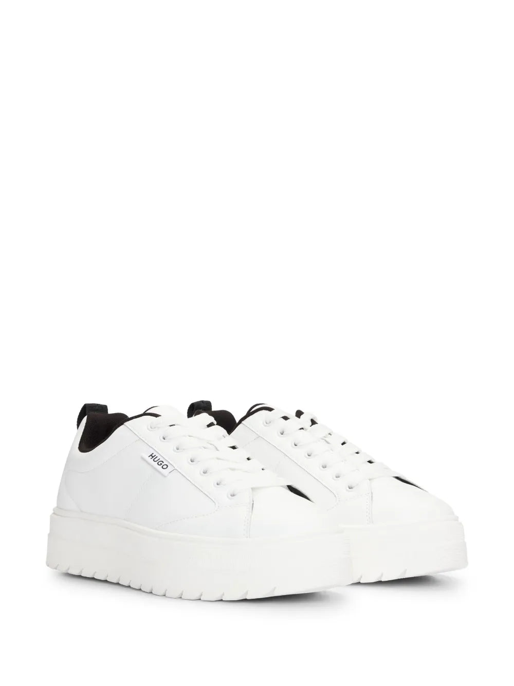 Hugo Boss logo-patch platform sneaker