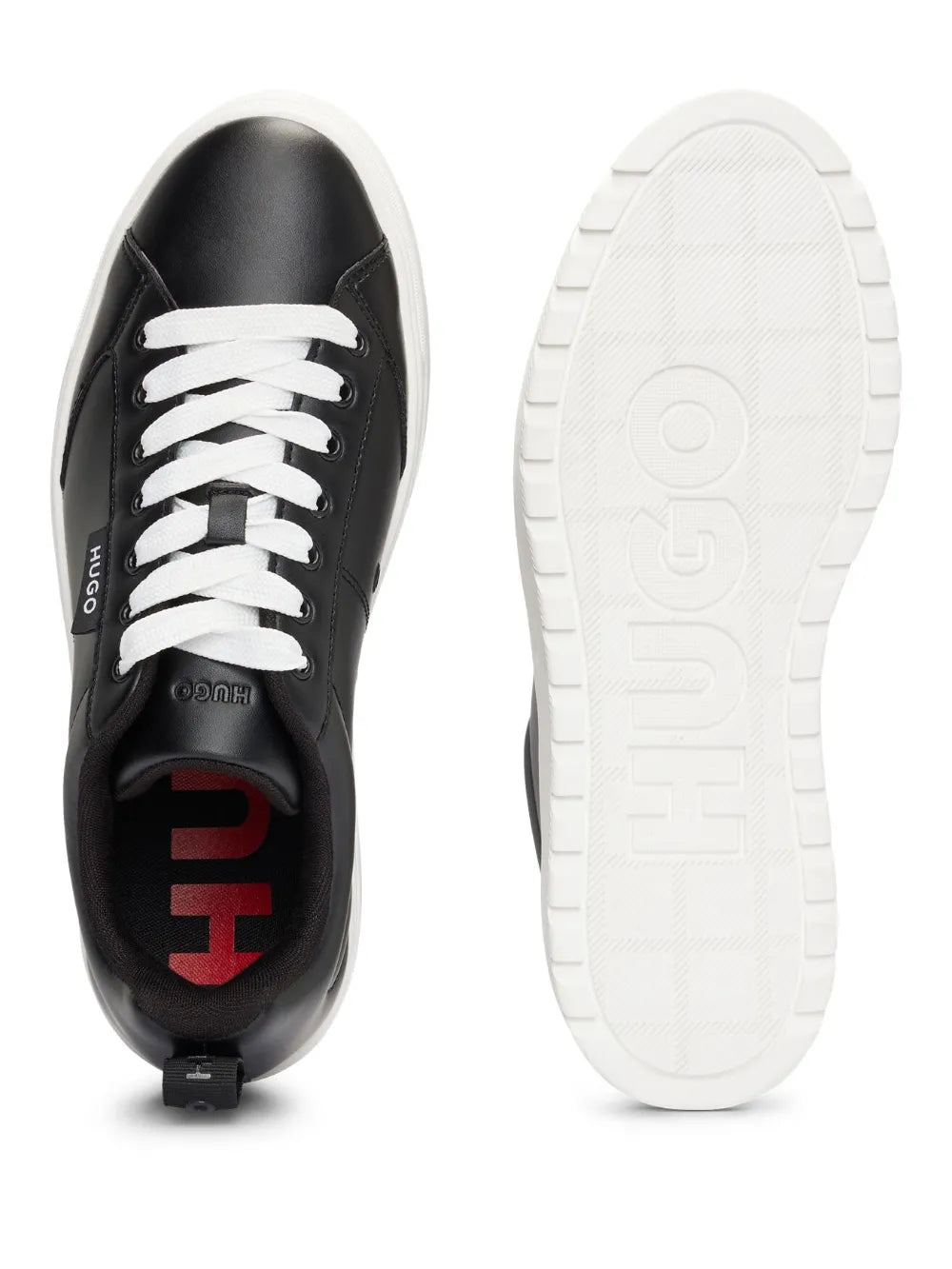 Hugo Boss logo-patch platform sneaker