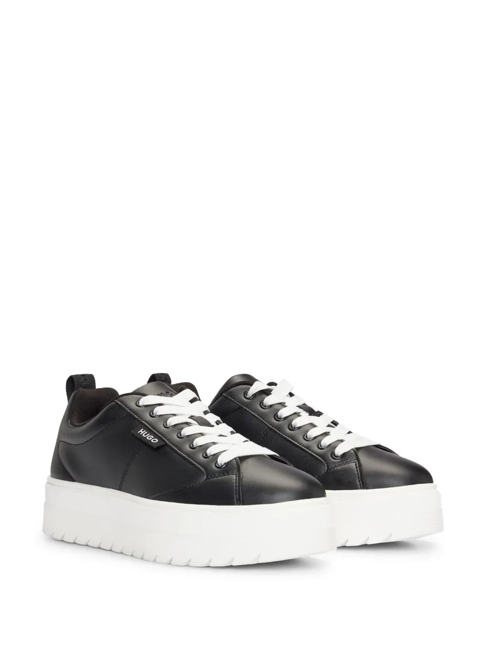 Hugo Boss logo-patch platform sneaker