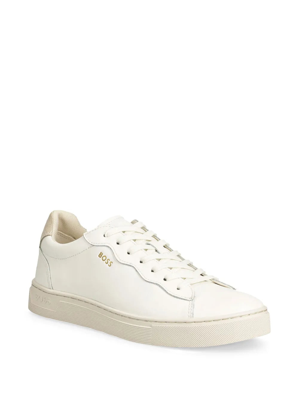 Hugo Boss logo-stamp leather sneaker