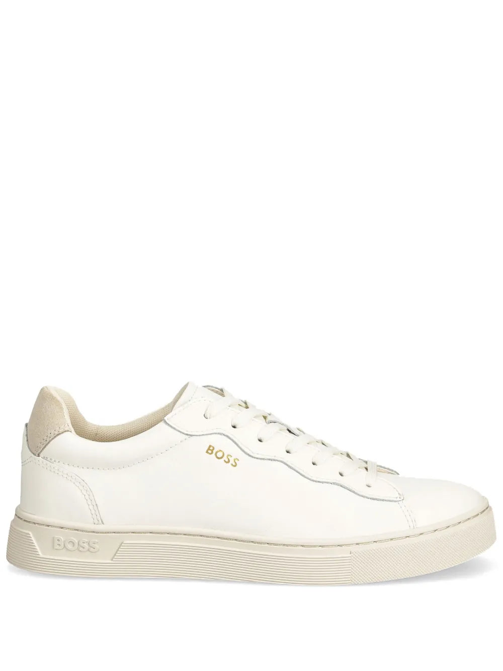 Hugo Boss logo-stamp leather sneaker