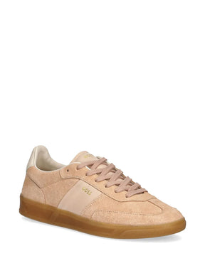 Hugo Boss logo-print suede sneaker