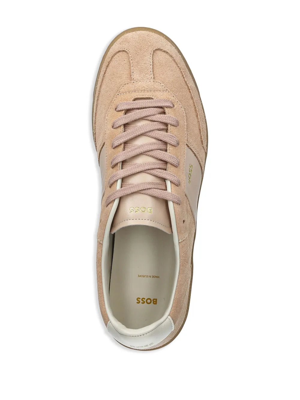 Hugo Boss logo-print suede sneaker