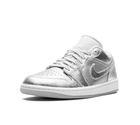 Nike Air Jordan 1 Low 'Metallic Silver' Prata