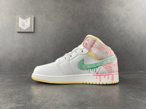 Nike Air Jordan 1 Mid Paint Drip (GS)