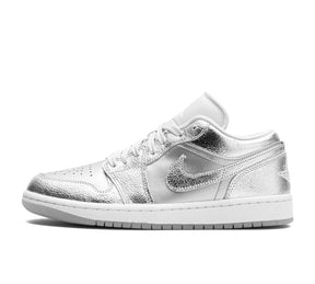 Nike Air Jordan 1 Low 'Metallic Silver' Prata