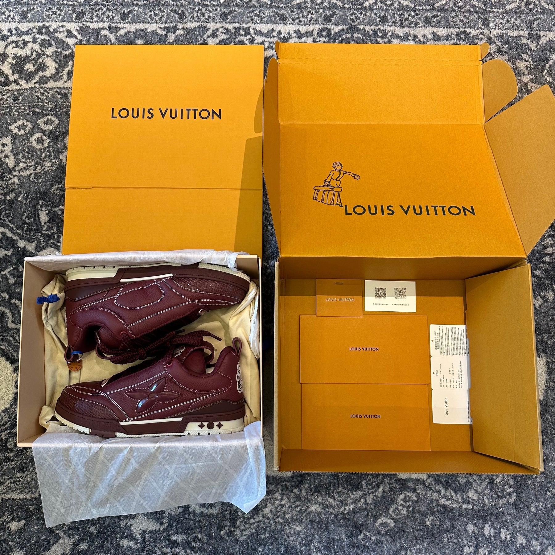 Louis Vuitton Skate “Vinho”