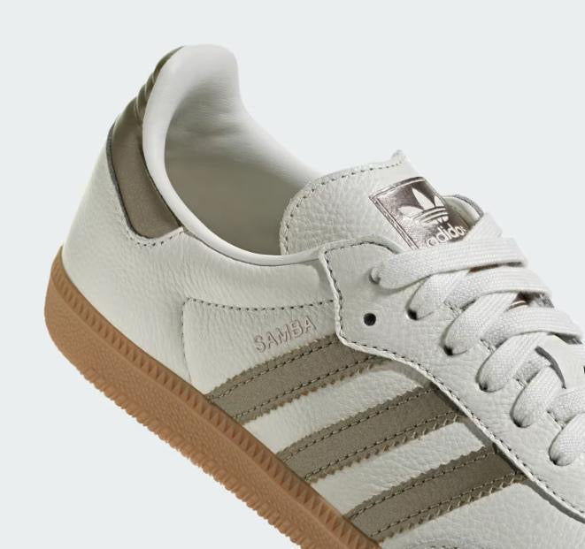 Adidas Samba OG "Wonder Gold Metallic" Branco