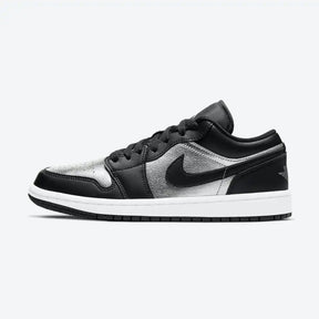 Nike Air Jordan 1 Low Black Metallic Silver