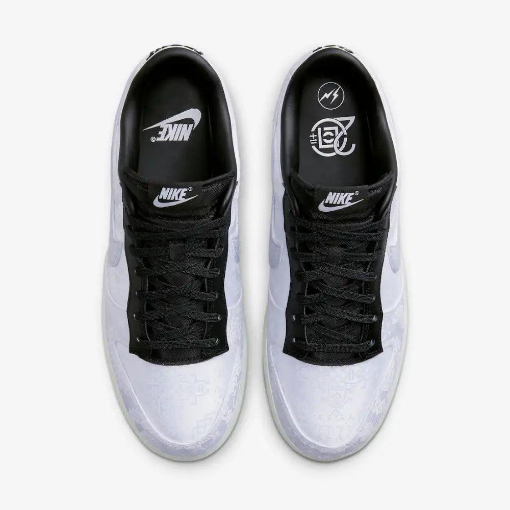 CLOT x Fragment x Nike Dunk Low Black White