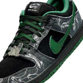 Nike SB Dunk Low Pro x There Skateboards Anthracite and Gorge Green