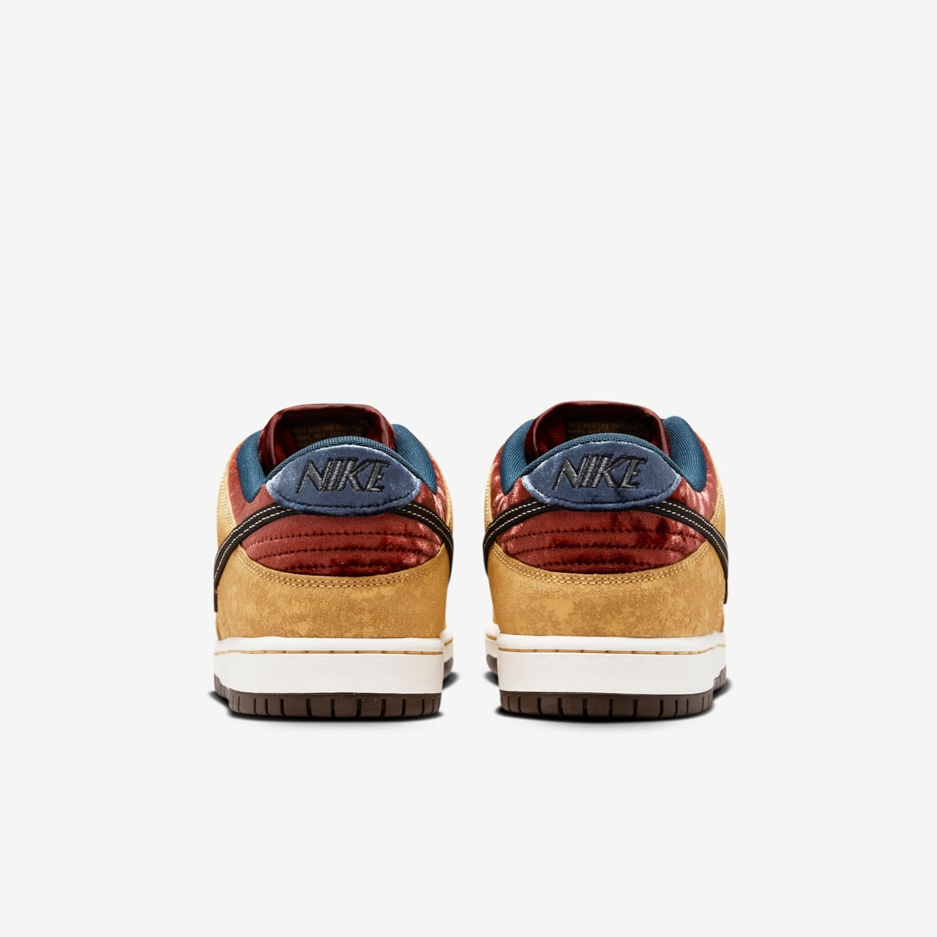 Nike SB Dunk Low Pro Celestial Gold and Dark Team Red