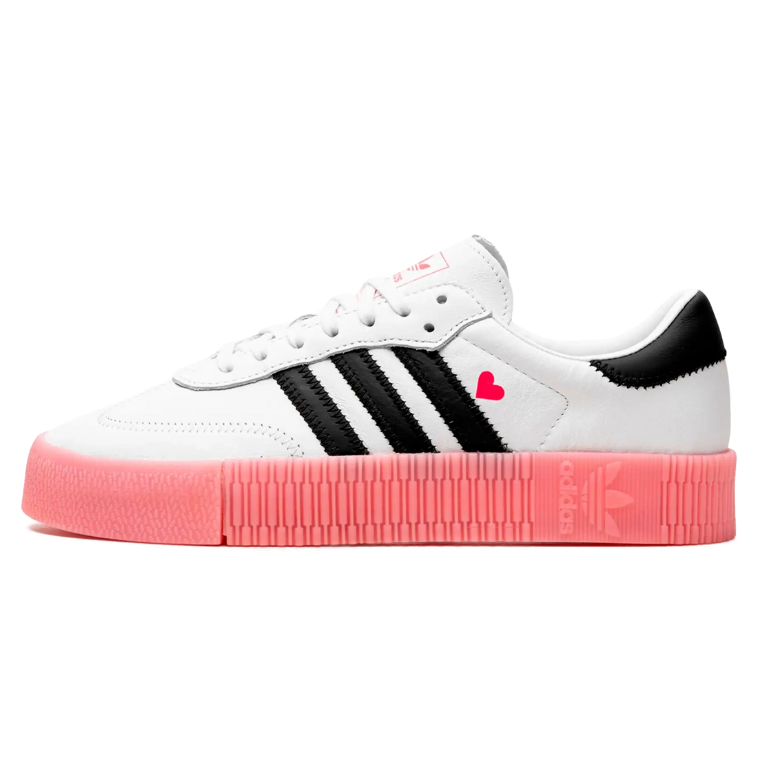 Adidas Sambarose Feminino "Valentine" Branco / Preto