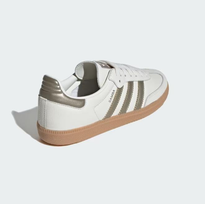 Adidas Samba OG "Wonder Gold Metallic" Branco