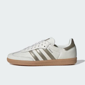 Adidas Samba OG "Wonder Gold Metallic" Branco