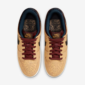 Nike SB Dunk Low Pro Celestial Gold and Dark Team Red