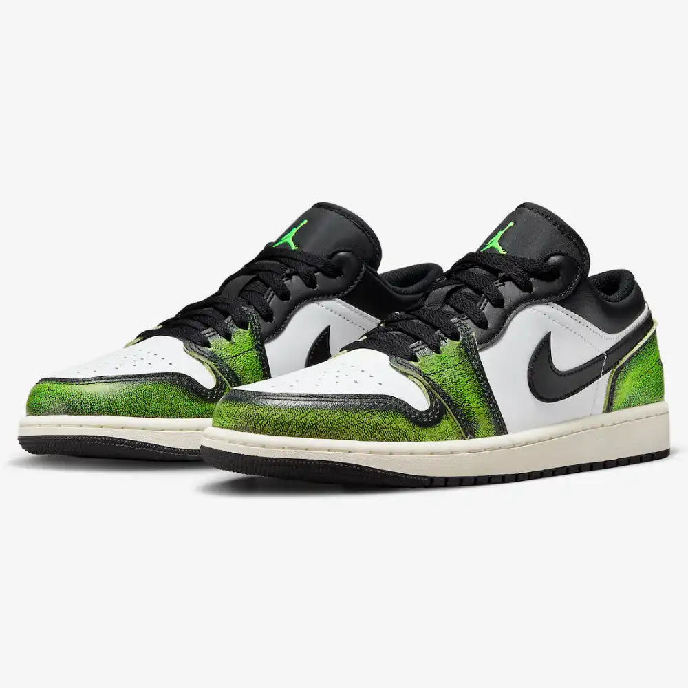 Nike Air Jordan 1 Low Black Electric Green