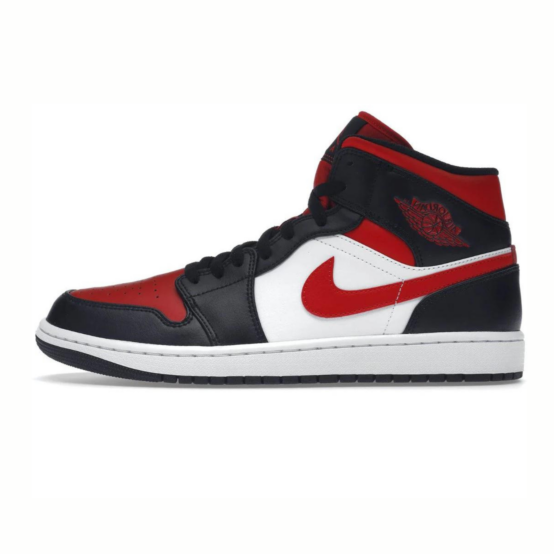 Nike Air Jordan 1 Mid White Black Red (2022)