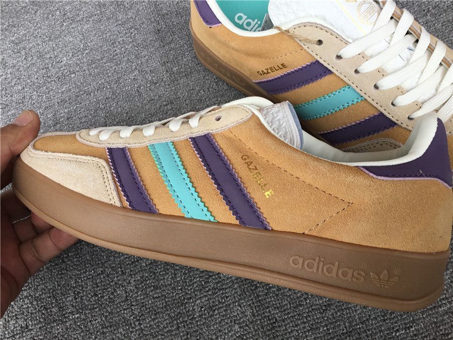 Adidas Gazelle Indoor Glow Laranja Sombra Violeta