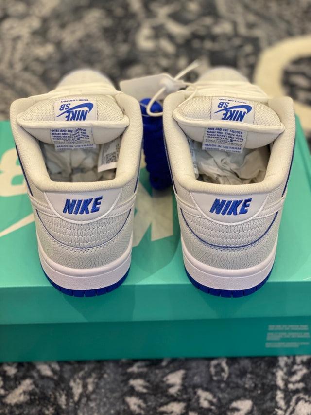 Tênis Nike Dunk SB Low “Premium White Game Royal”