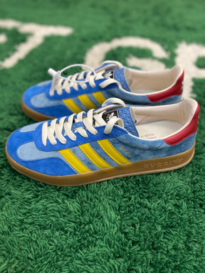 Gucci x Adidas Gazalle Light Blue and Red