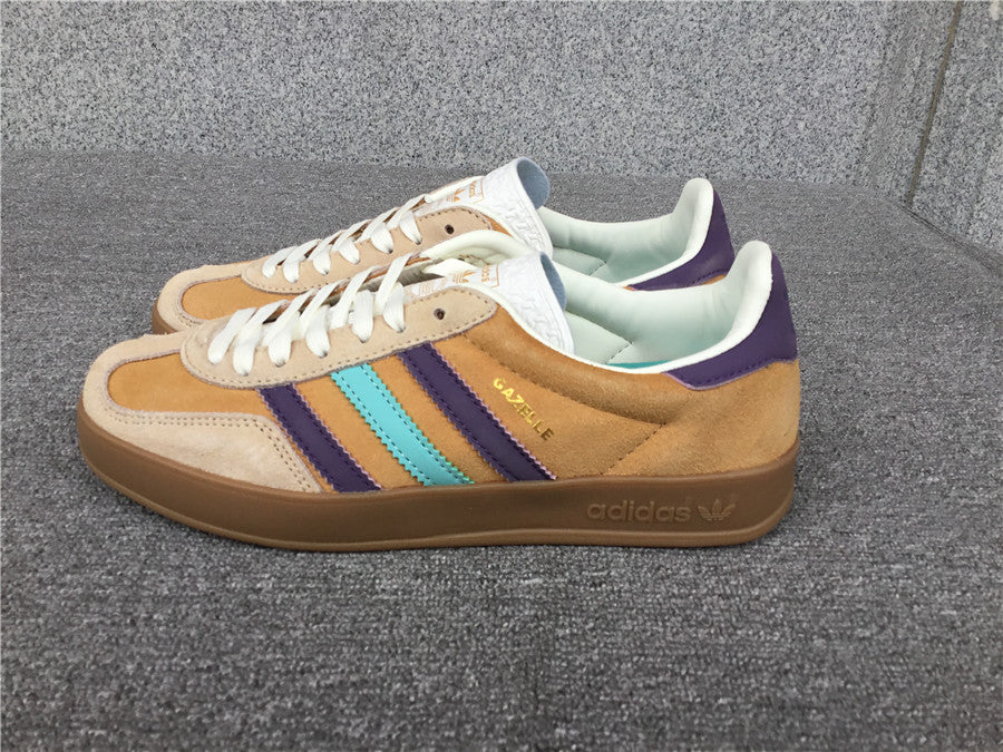 Adidas Gazelle Indoor Glow Laranja Sombra Violeta