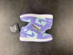 Nike Air Jordan 1 Mid Purple Aqua